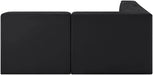 Rummi - Armless Velvet Performance Fabric Upholstered 4 Piece Modular Sectional - Simple Home Plus