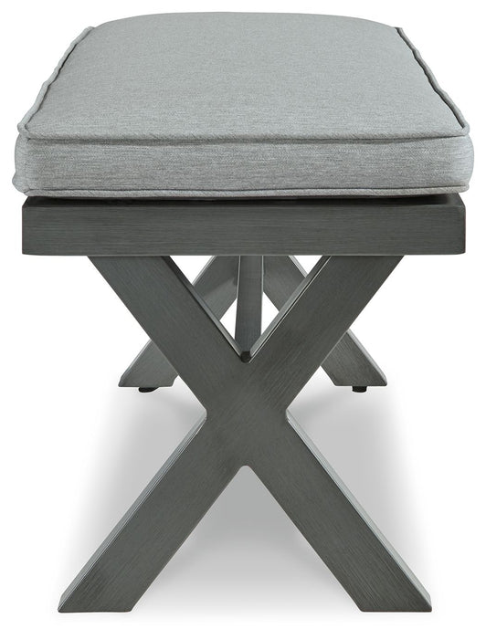 Elite Park - Gray - Bench With Cushion - Simple Home Plus