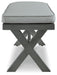 Elite Park - Gray - Bench With Cushion - Simple Home Plus