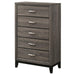 Watson - 5-Drawer Bedroom Chest - Gray Oak - Simple Home Plus
