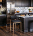 Riccio - Stool - Natural And Black Frame - Simple Home Plus