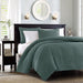 Quebec - 3 Piece King/California King Reversible Quilt Set - Balsam Green - Simple Home Plus