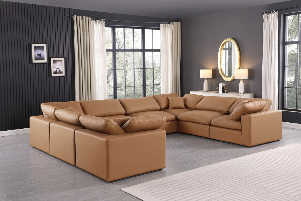 Comfy - 8 Piece Faux Leather Modular Sectional - Simple Home Plus