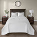 Quebec - Twin Reversible Bedspread Set - White - Simple Home Plus