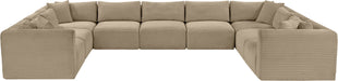 Shaggy - Fabric 9 Piece Modular U-Shaped Sectional - Simple Home Plus