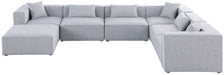 Cube - Linen 7 Piece Modular Sectional - Simple Home Plus