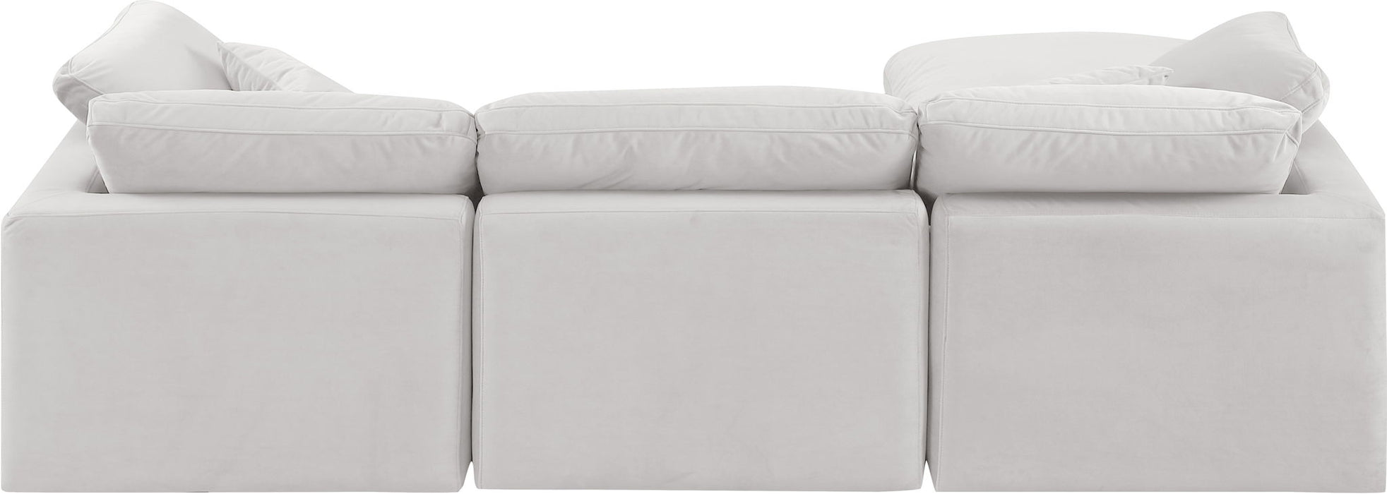 Indulge - Velvet 4 Piece Modular Sectional With Chaise - Simple Home Plus