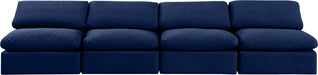 Indulge - Velvet 4 Seat Modular Armless Sofa - Simple Home Plus