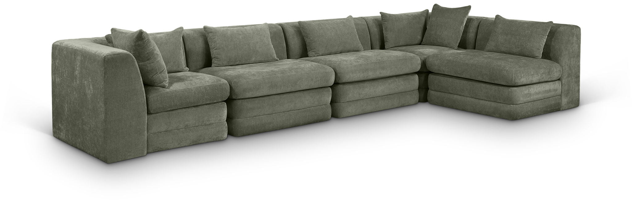 Stellar - 5 Piece Upholstered Modular Sectional - Simple Home Plus