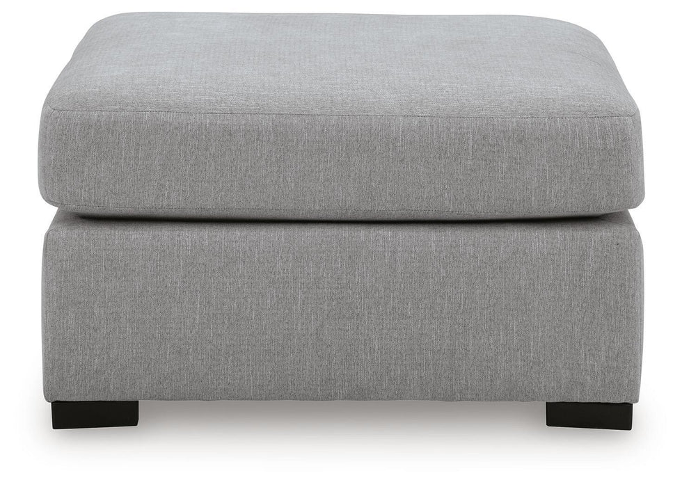 Lakepoint - Oversized Accent Ottoman - Nickel - Simple Home Plus