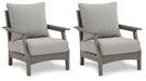 Visola - Gray - Lounge Chair w/Cushion (Set of 2) - Simple Home Plus