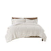 Blair - Ruched Fur Down Alternative Comforter Set - White - Simple Home Plus