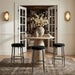 Ferro - Performance Fabric Upholstered Backless Bar Stool - Antique Silver - Simple Home Plus