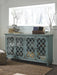 Mirimyn - Antique Teal - Accent Cabinet - Vintage Finish - Simple Home Plus