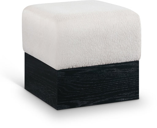 Havre - Ottoman / Stool With Black Base - Simple Home Plus