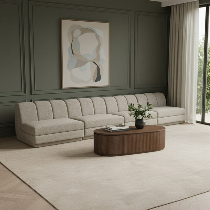 Modari - Sectional - Beige - Simple Home Plus