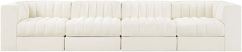 Rummi - Velvet Performance Fabric Upholstered 4 Piece Modular Sofa - Simple Home Plus