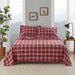 Queen Sheet Set - Red Plaid - Simple Home Plus