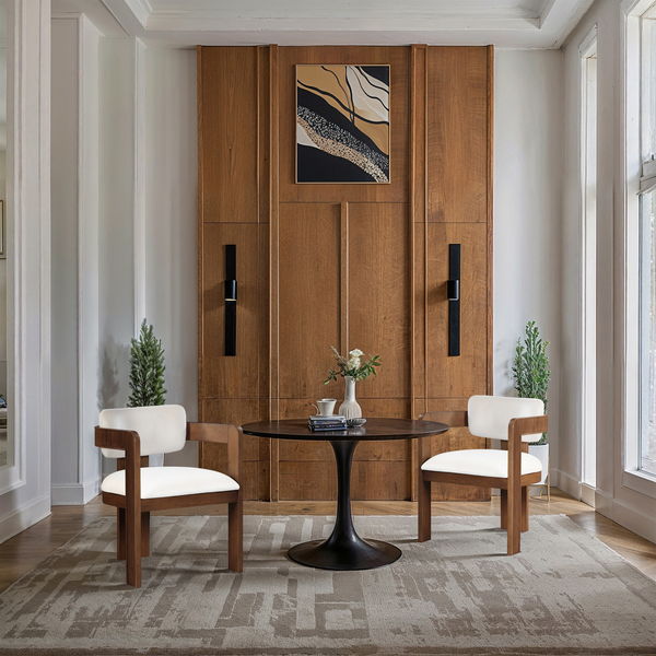 Sacha - Velvet Dining Chair With Brown Base (Set of 2)