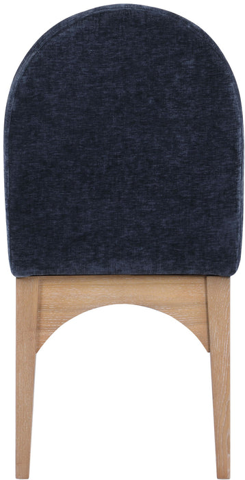 Waldorf - Chenille Dining Side Chair With Natural Legs - Simple Home Plus
