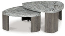 Surmour - Gray / Brown - Stacked Cocktail Table - Simple Home Plus