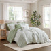 Darcy - 5 Piece Print Comforter Set - Sage Green - Simple Home Plus