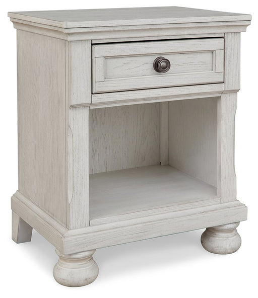 Robbinsdale - Antique White - One Drawer Night Stand - Simple Home Plus