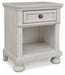 Robbinsdale - Antique White - One Drawer Night Stand - Simple Home Plus