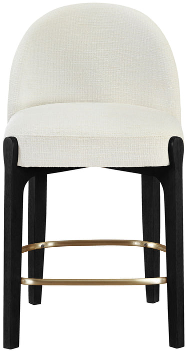 Torino - Counter Stool With Brushed Black Base - Simple Home Plus