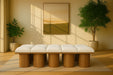 Pavilion - 10 Piece Modular Bench With Brown Base - Simple Home Plus