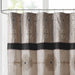 Donovan - Embroidered Shower Curtain - Black - Simple Home Plus