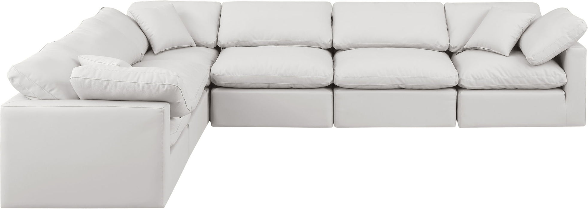 Indulge - Faux Leather 6 Piece Modular Corner Sectional - Simple Home Plus