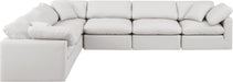 Indulge - Faux Leather 6 Piece Modular Corner Sectional - Simple Home Plus