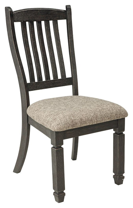 Tyler Creek - Black / Grayish Brown - Dining UPH Side Chair (Set of 2) - Slatback - Simple Home Plus