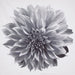 Norah - Printed Floral Shower Curtain - Gray - Simple Home Plus