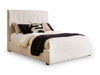 Shoralli - Queen Upholstered Storage Footboard/Rails/Slats - Beige - Simple Home Plus