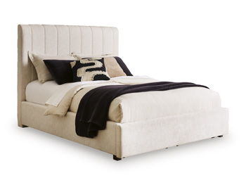 Shoralli - Queen Upholstered Headboard - Beige - Simple Home Plus
