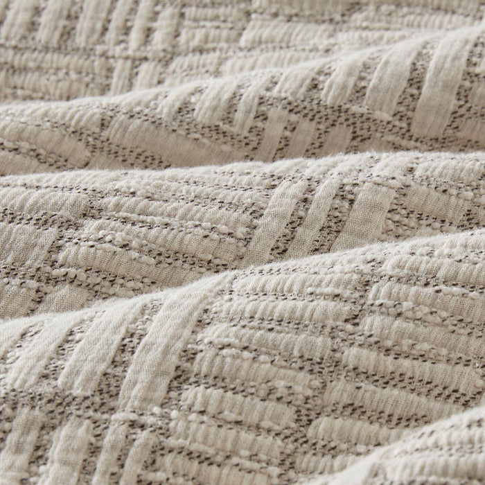 Harper - 3 Piece King/California King Oversized Matelasse Comforter Set - Natural - Simple Home Plus