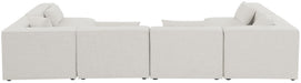 Cube - Linen 6 Piece Modular Armless Sectional - Simple Home Plus