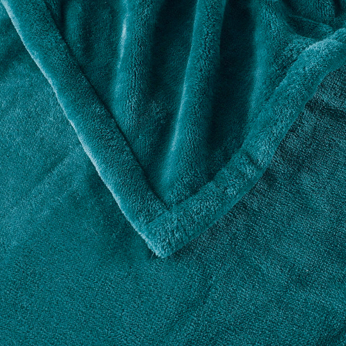 Heated Plush - Throw - Teal - Simple Home Plus