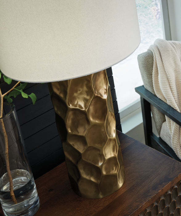 Marshawn - Gold Finish - Metal Table Lamp - Simple Home Plus