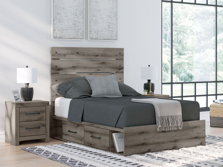 Graystorm - Panel Storage Bed - Simple Home Plus