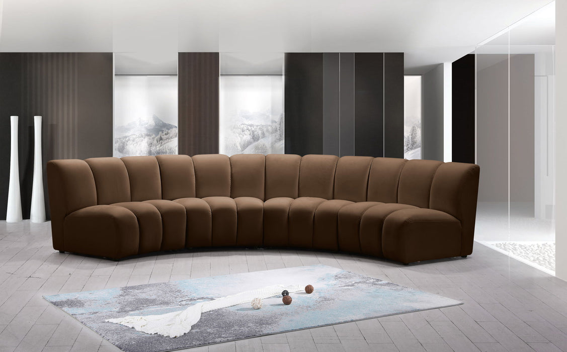 Infinity - 4 Piece Velvet Modular Sectional - Simple Home Plus