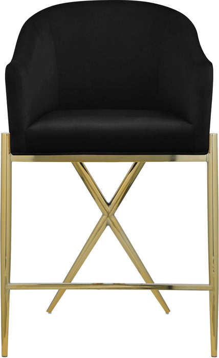 Xavier - Counter Stool with Gold Legs - Simple Home Plus