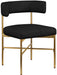 Rivage - Durable Dining Chair With Gold Frame (Set of 2) - Simple Home Plus