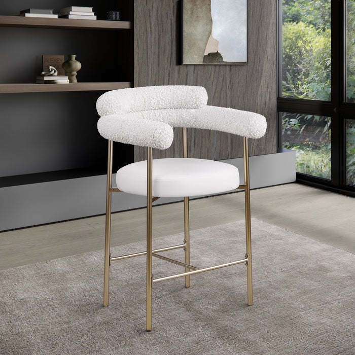 Blake - Counter Stool With Bronze Legs (Set of 2) - Simple Home Plus