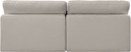 Comfy - Linen Modular Armless Sofa 2 Seats - Simple Home Plus
