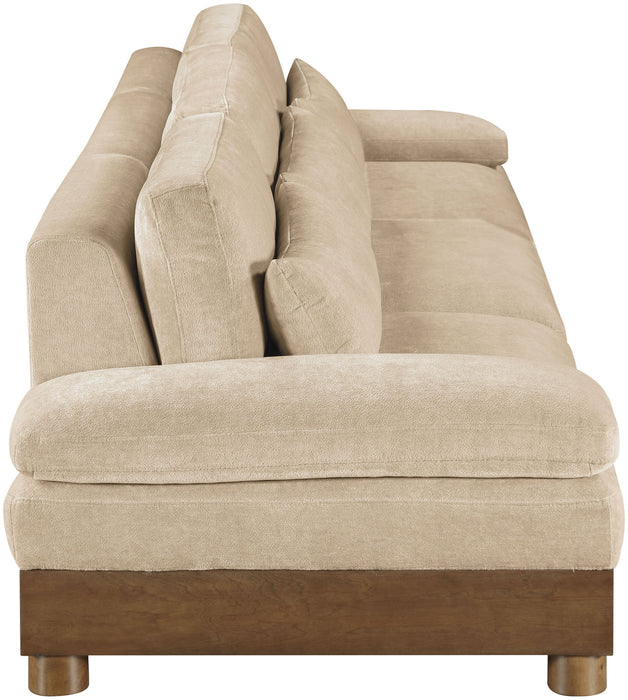 Turin - Chenille Fabric Upholstered Modular Sectional - Beige - Simple Home Plus