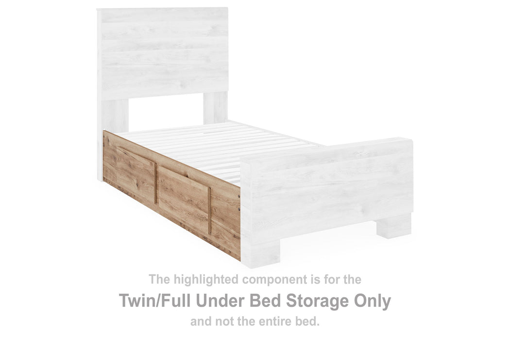 Hyanna - Twin/Full Under Bed Storage - Tan - Simple Home Plus