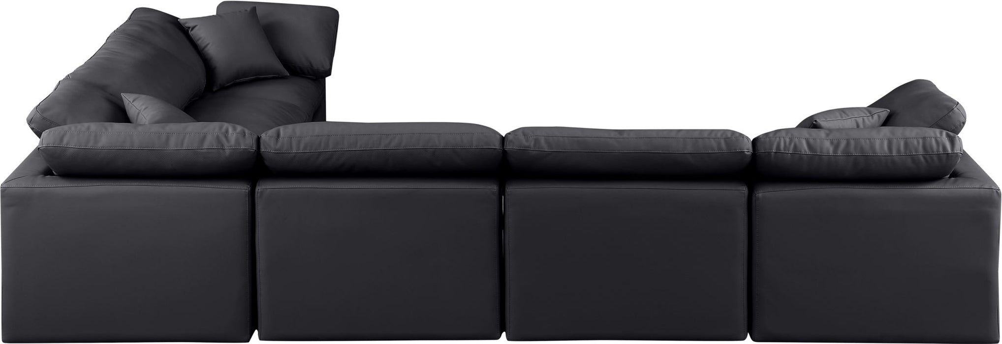 Indulge - Faux Leather 6 Piece Modular Corner Sectional - Simple Home Plus